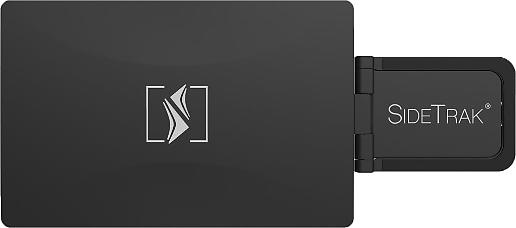 LUX SideTrak Swivel 14 LED Portable Monitor Black - Office Depot