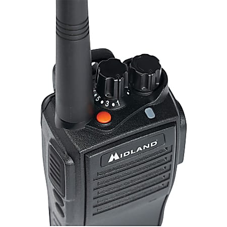 Midland MB400 Business Radio - 16 Radio Channels - 142 Total Privacy Codes - 4 W - Low Battery Indicator, Timer, Lightweight - Water Proof, Dust Proof - Lithium Ion (Li-Ion) - Black - 1 Each