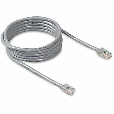 Belkin Cat. 5E Patch Cable - RJ-45 Male - RJ-45 Male - 10ft - Gray