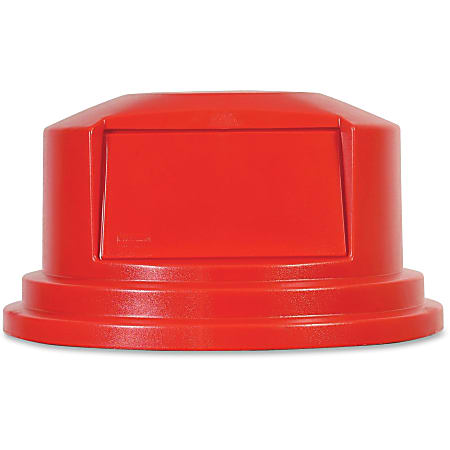 Rubbermaid Commercial Brute 55-gallon Dome Top Lid - Dome - Plastic - 1 Each - Red