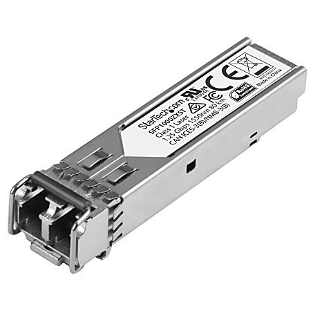 StarTech.com 1000BASE-ZX MSA Compliant SFP Module - LC Connector - Fiber SFP Transceiver - Lifetime Warranty - 1 Gbps - Max. Transfer Distance 80 km (49.7 mi) - 1000BASE-ZX fiber transceiver adds reliable 1Gb over fiber - StarTech.com lifetime warranty