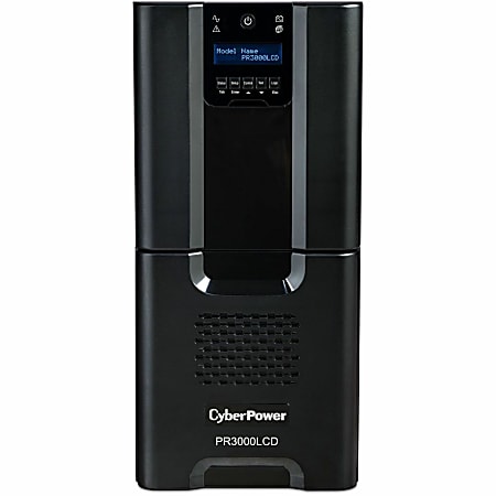 CyberPower PR3000LCD Smart App Sinewave UPS Systems - 3000VA/2700W, 120 VAC, NEMA L5-30P, Tower, Sine Wave, 10 Outlets, LCD, $375000 CEG- PR3000LCD