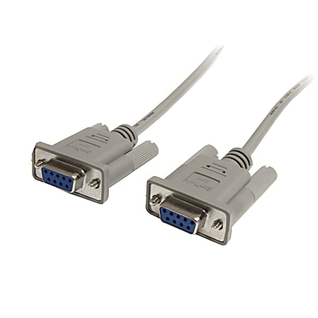 StarTech.com 6 ft Straight Through Serial Cable - DB9 F/F - Serial cable - DB-9 (F) to DB-9 (F) - 6 ft - MXT100FF - Serial cable - DB-9 (F) to DB-9 (F) - 6 ft - for P/N: ICUSB23208FD, ICUSB23216FD, ICUSB232PROC, PCI2S1P2, PEX1S953LP, PEX2S1050