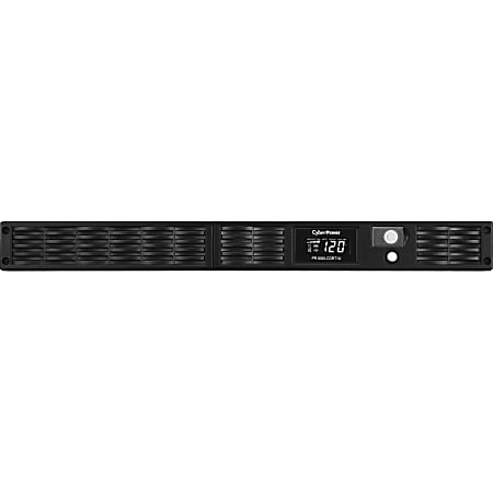 CyberPower PR500LCDRT1U Smart App Sinewave UPS Systems - 500VA/400W, 120 VAC, NEMA 5-15P, 1U, Rack/Tower, Sine Wave, 7 Outlets, LCD- PR500LCDRT1U