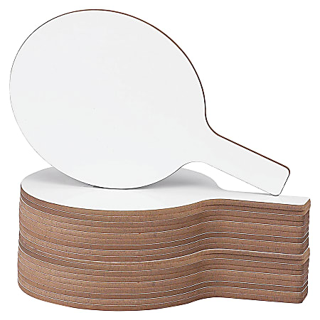 Flipside Round Dry-Erase Unframed Answer Paddles, 7" x
