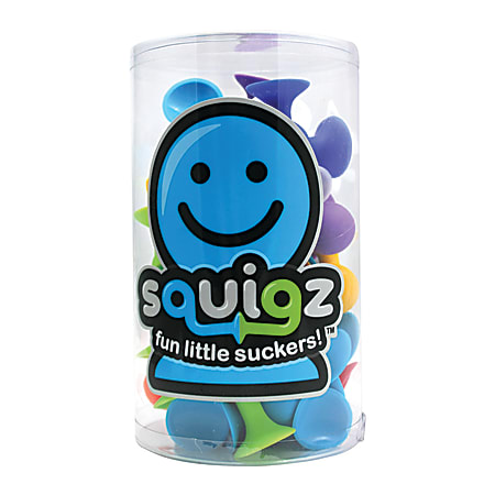Fat Brain Toy Company Squigz Connector Set, Starter, Grades Pre-K - 8, Set Of 24