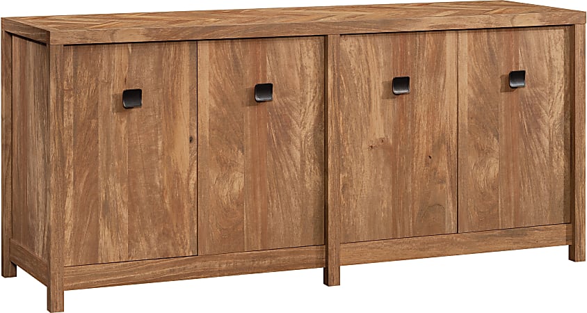 Sauder Cannery Bridge 66 W Credenza Computer Desk With Filing And Printer Shelf Sindoori Mango ODP Business Solutions