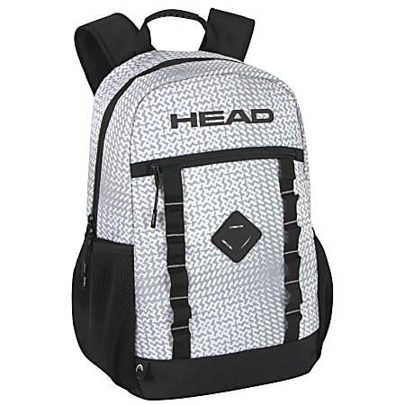 Head Polyester Backpacks With Laptop Pockets, Web Loop, Gray, Pack Of 24 Backpacks
