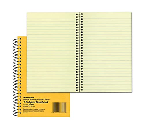 Rediform® Brown Board Notebook, 5" x 7-3/4", 1 Subject, 80 Sheets, Brown