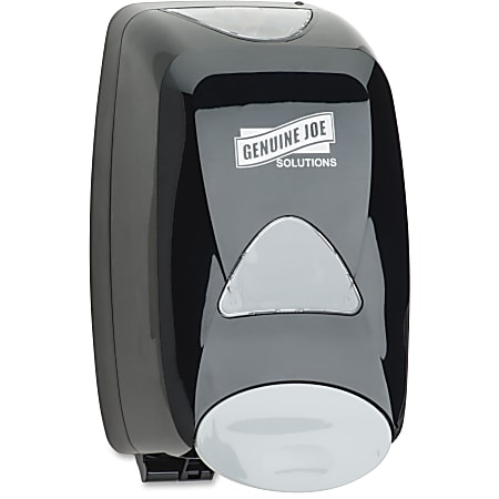 Genuine Joe Solutions Soap Dispenser - Manual - 1.32 quart Capacity - Black - 1Each Genuine Joe Solutions Soap Dispenser - Manual - 1.32 quart Capacity - Black - 1Each