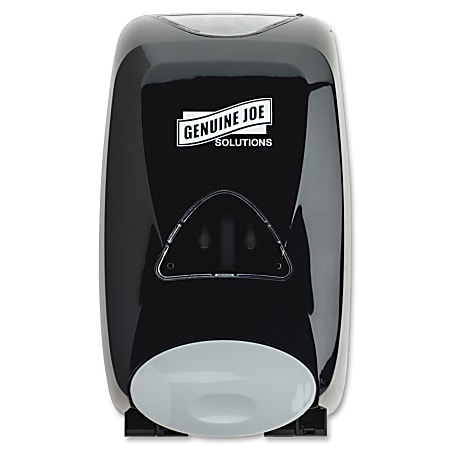 Genuine Joe Solutions 1250 ml Soap Dispenser - Manual - 1.32 quart Capacity - Black - 1Each