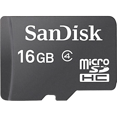 SanDisk Mobile - Flash memory card (microSDHC to SD adapter included) - 16 GB - Class 2 - microSDHC
