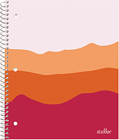 Office Depot® Brand Stellar Poly Notebook, 8-1/2" x 11", 1 Subject, College Ruled, 160 Pages (80 Sheets), Adventurer