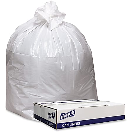 33 gallon white trash bags store