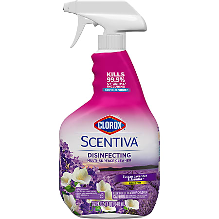 Clorox® Scentiva™ Multi-Surface Cleaner, Tuscan Lavender & Jasmine Scent, 32 Oz Bottle
