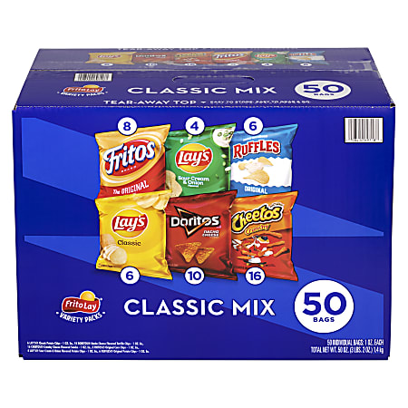 Frito-Lay Chips and Snacks Flavor Mix Variety Pack, 20 Count,Pack of 1