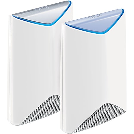 Netgear Orbi Pro SRK60 Wi-Fi 5 IEEE 802.11ac Ethernet Wireless Router - 2.40 GHz ISM Band - 5 GHz UNII Band - 375 MB/s Wireless Speed - 3 x Network Port - 1 x Broadband Port - Gigabit Ethernet - Ceiling Mountable, Wall Mountable, Desktop