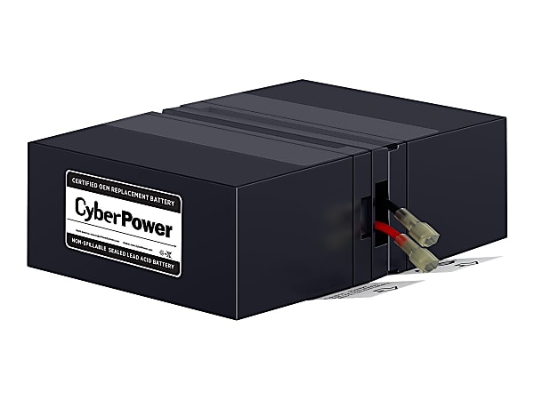 CyberPower RB1280X2A - UPS battery - 2 x battery - lead acid - 9 Ah - for P/N: CP1350AVRLCD, CP1500AVRLCD, CP1500AVRT