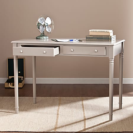 SEI Furniture Janice 43"W Writing Desk With 2-Drawers,