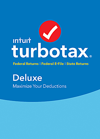 Intuit® TurboTax® Deluxe Federal + E-File + State 2017, For PC/Mac®, Disc