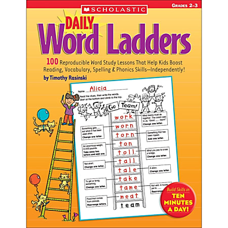 Scholastic Grades 2-3 Daily Word Ladders Education Printed Book - English - 112 Pages