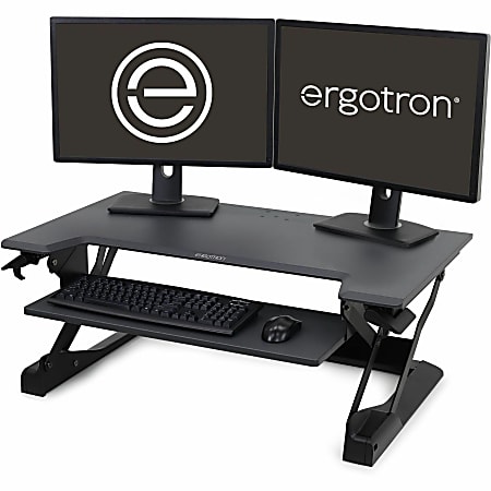 Ergotron WorkFit-TL 39"W Sit-Stand Desk Converter With Adjustable Height, Black