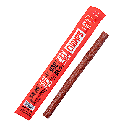 CHOMPS Beef Snack Sticks, Original Flavor, 1.15 Oz,