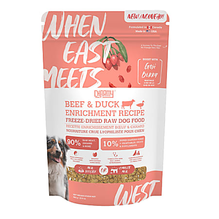 Charmy Pet ‘When East Meets West’ Freeze-Dried Raw Herbal Dog Food, Beef & Duck, 5.2 Oz