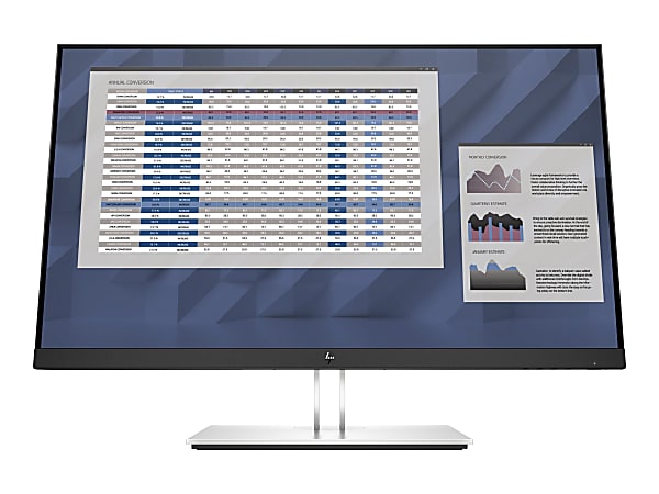 HP E27 G4 - No Stand - E-Series - LED monitor - 27" - 1920 x 1080 Full HD (1080p) @ 60 Hz - IPS - 250 cd/m² - 1000:1 - 5 ms - HDMI, VGA, DisplayPort - black