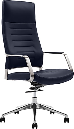StyleWorks Milan Ergonomic High-Back Chair, Sapphire
