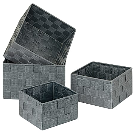 Black Y-Weave Storage Basket, Extra Small