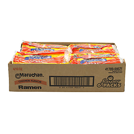 Maruchan Ramen, Oriental Flavor Noodle Soup - Pack of 6