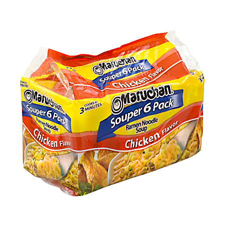 Maruchan Chicken Flavor Ramen Noodle Soup 6 Bags Per Pack Case Of 4 Packs Office Depot