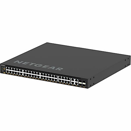 Netgear AV Line M4350-44M4X4V Ethernet Switch - 48 Ports - Manageable - 25 Gigabit Ethernet - 25GBas - MSM4352100NES