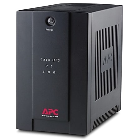 APC by Schneider Electric Back-UPS RS BR500CI-AS 500 VA Tower UPS - Tower - 10 Hour Recharge - 3 Minute Stan - BR500CIAS