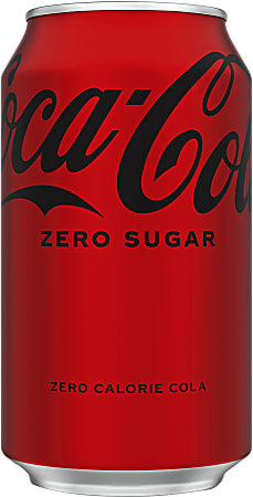 Coca-Cola Zero Sugar Soda, 12 Oz, Case Of 24 Cans