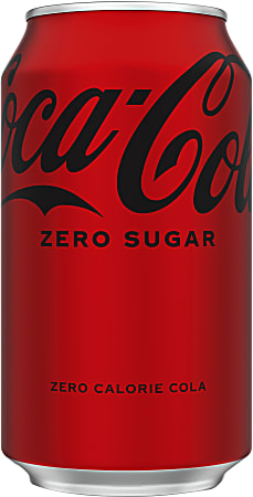 Coca Cola Zero Sugar Soda 12 Oz Case Of 24 Cans Office Depot