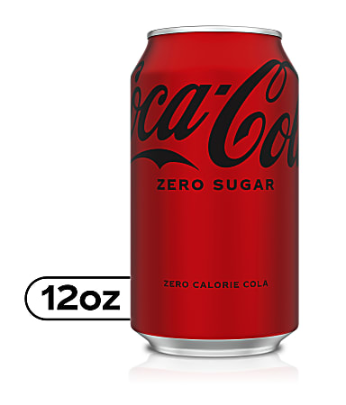 Coca Cola Zero Sugar Soda 12 Oz Case Of 24 Cans - Office Depot