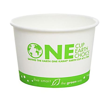 Karat Earth Paper Food Containers, 16 Oz, White,