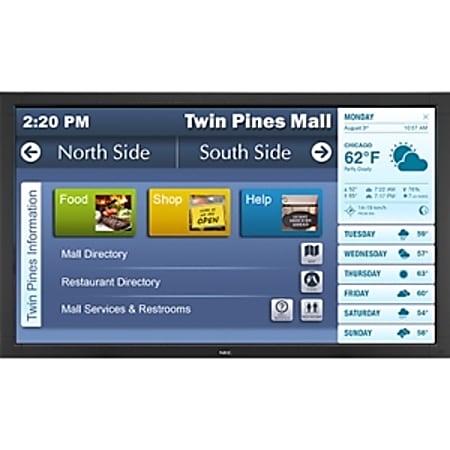 NEC Display 42" LED Backlit, Touch Integrated Large Screen Display