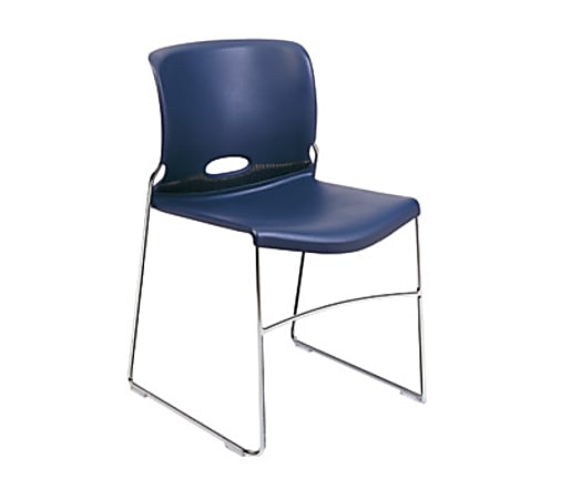 HON® Olson Stacker® Chairs, 30-5/8"H x 19-1/8"W x 21-5/8"D, Blue, Set Of 4