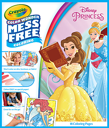 Crayola Color Wonder Mess Free Coloring Pads Markers Princess - Office Depot