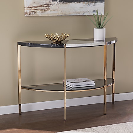 SEI Cortinada Demilune Console Table 29 H x 44 W x 17 D