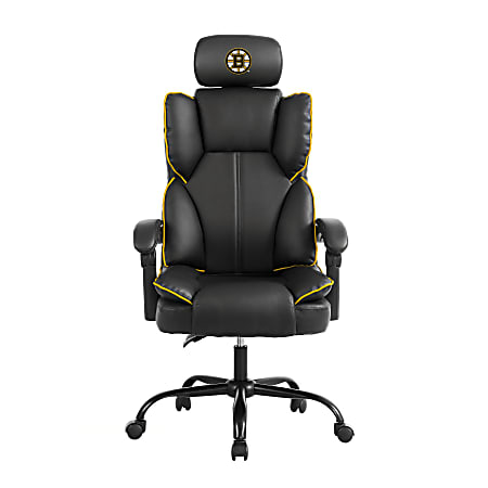 Imperial NHL Champ Ergonomic Faux Leather Computer Gaming Chair, Boston Bruins
