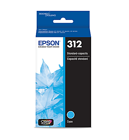 T312220-S (312XL) Claria Ink, 360 Page-Yield, Cyan T312220-S (312XL) Claria Ink, 360 Page-Yield, Cyan