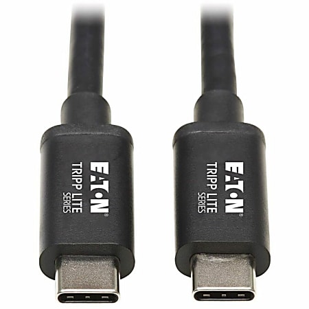 Tripp Lite Thunderbolt 3 Cable 20 Gbps Passive 5A 100W PD 4K USB C M/M 1M - First End: 1x USB Type C Male Thunderbolt 3 - MTB301M5AB