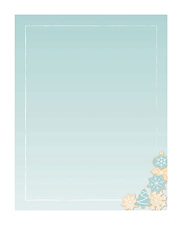 Great Papers!® Holiday-Themed Letterhead Paper, 8 1/2" x 11", Holiday Cookie, Pack Of 80 Sheets