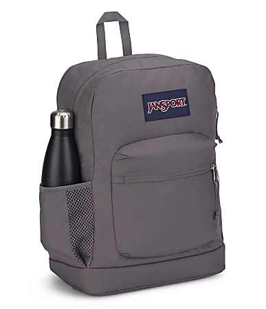 Jansport Cross Town Plus Backpack With 15 Laptop Pocket 100percent Recycled  Graphite Gray - Office Depot