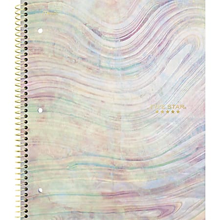 Five Star Style Wirebound Notebook Plus Study App, 1 Subject, College Ruled, 8 1/2" x 11"