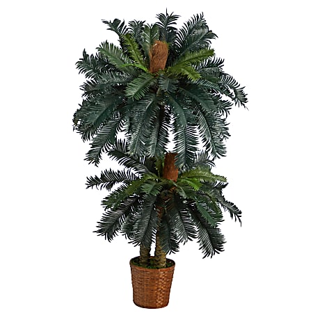 Nearly Natural Double Sago Palm Artificial Tree With